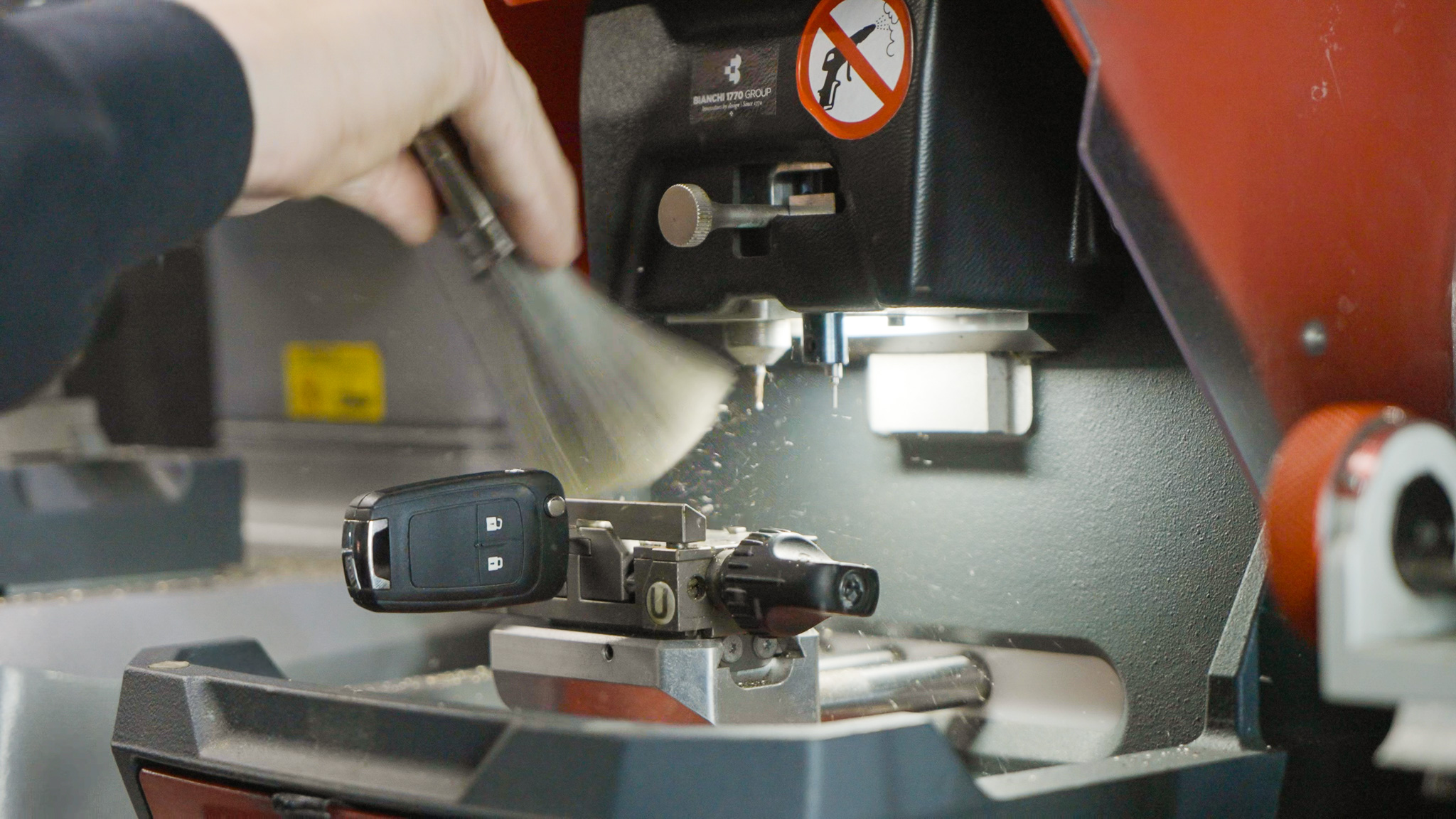 Mobile Auto Locksmith at work